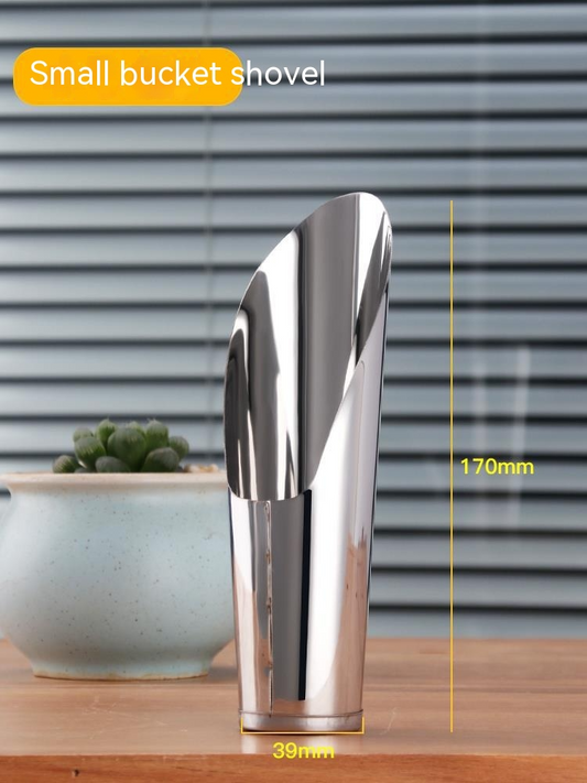 Rostfritt stålspade för blomjord – Robust planteringsspade för trädgård och balkong