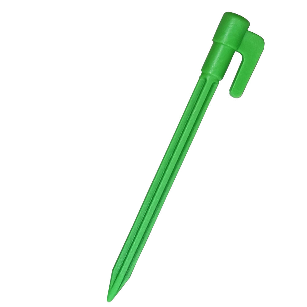 Plastplast tältspikar med krokar – Camping jordspikar för presenningar och tarp