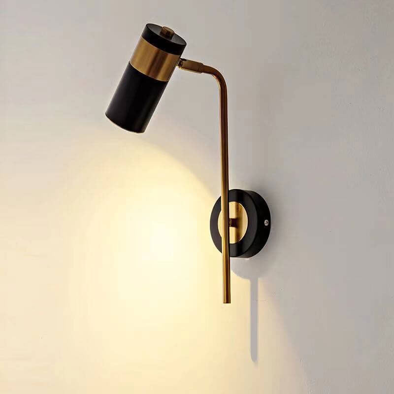 Modern minimalistisk spotlight vridbar LED-vägglampa av järn