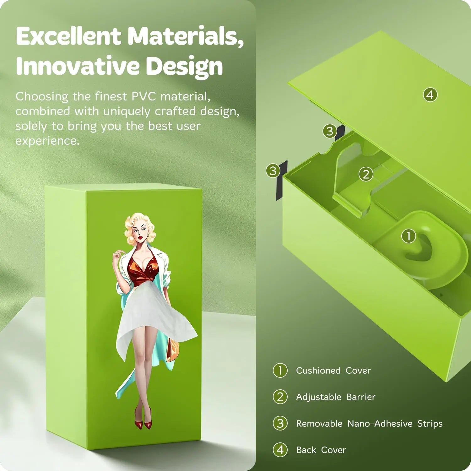 Flygande kjol vävnadslåda