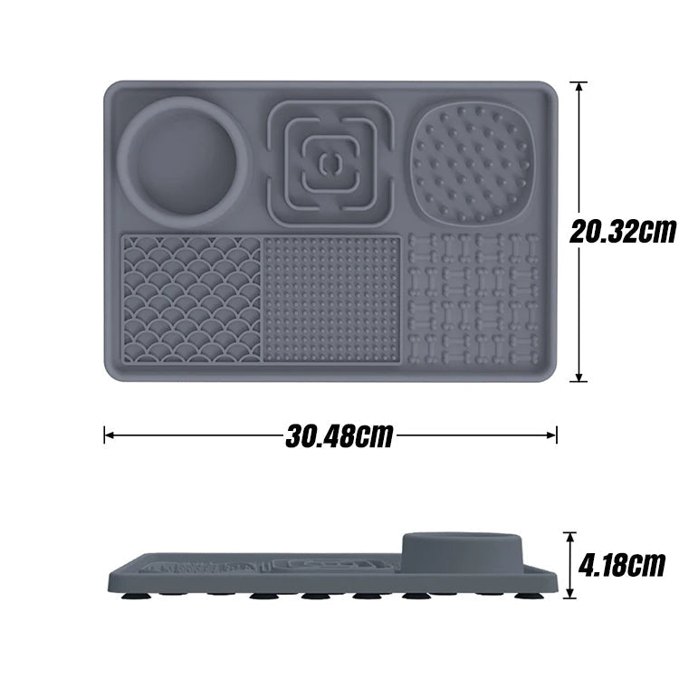 Silicone Hund Slickmatta med Sugkraft