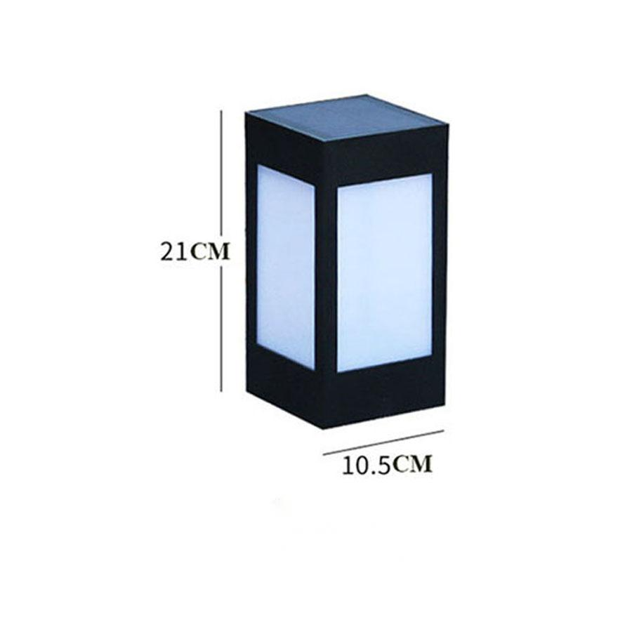 Solarlampa LED i kvadratdesign – Dekorativ utomhusbelysning för gångvägar och terrass