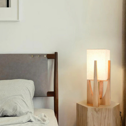 Luxora Nami | Trä‑bordslampa i japansk stil