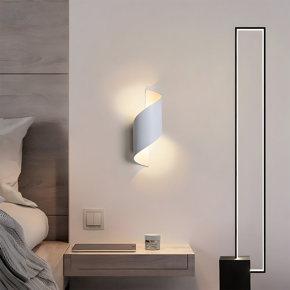 LED Vägglampa med Minimalistisk Aluminiumdesign