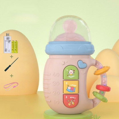 Musical napp med bitleksak och rassel