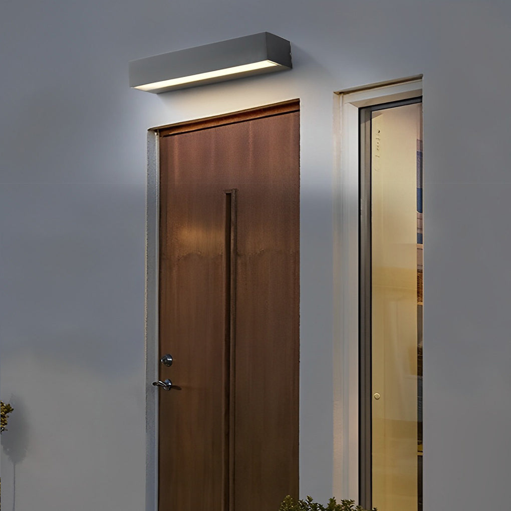 Vägglampa Modern Svart Vattentät Utomhuslampa