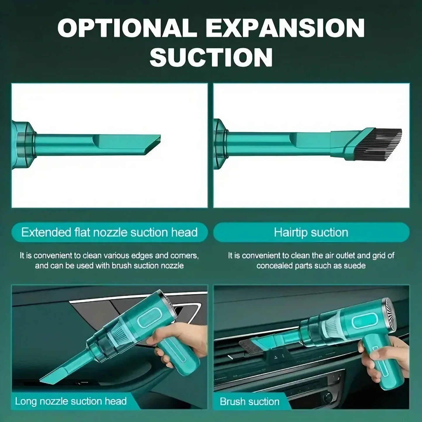 Bärbar Hem- och Bildammsugare