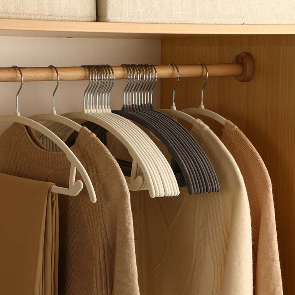 Non-Slip Curve Hangers | Set av 10