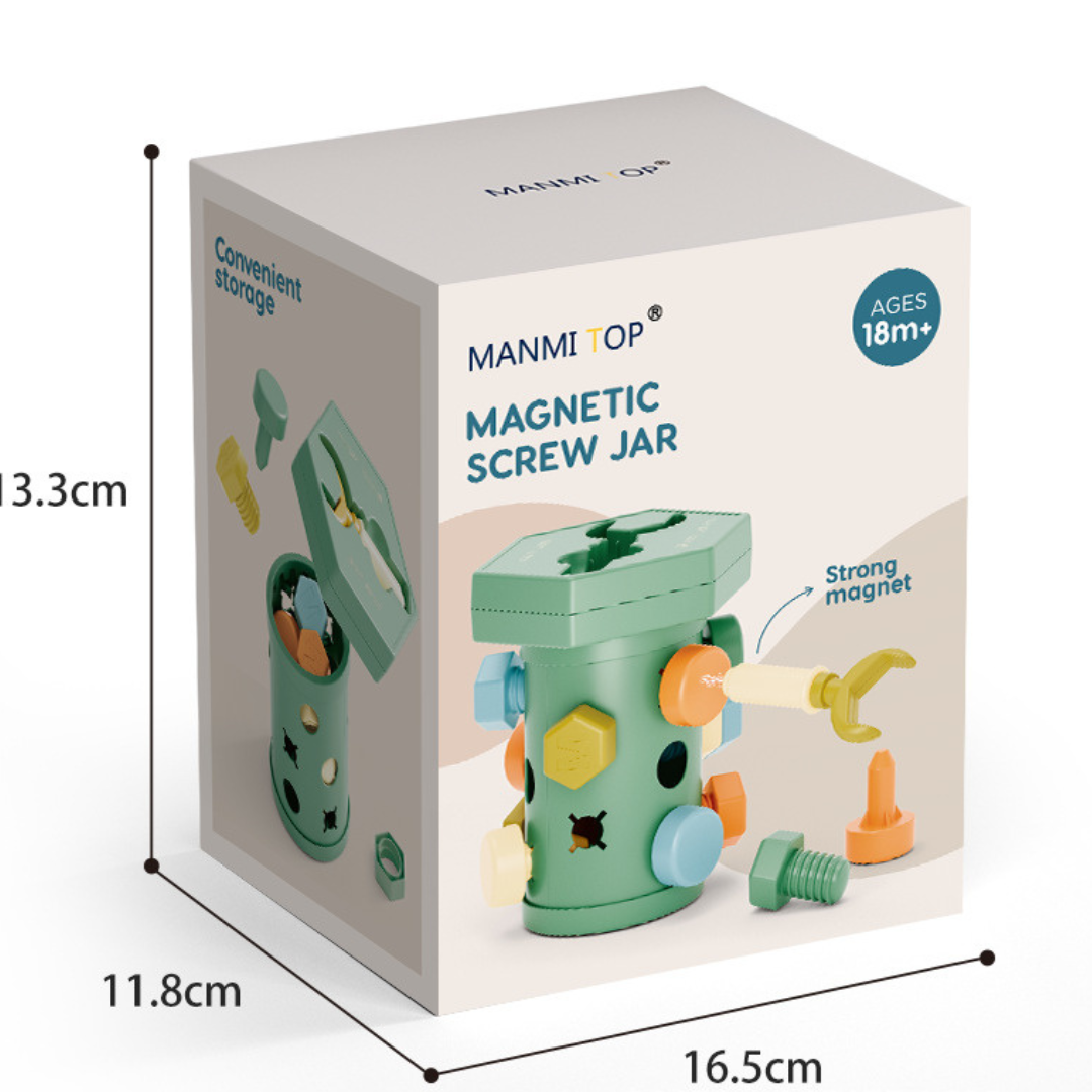 Montessori skruvar leksaksset