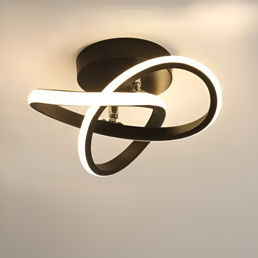 Modern LED Taklampa - 2 Ringar Kreativ Design