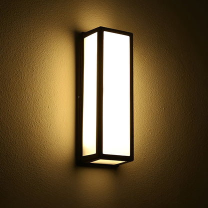 Utomhus vägglampa svart aluminium lyktstolpe