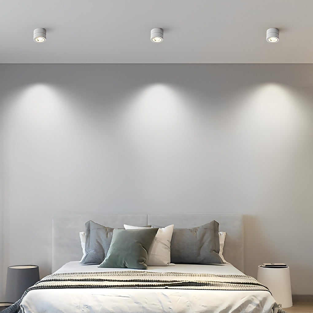 LichtVisie - Rund Fällbar Justerbar LED Nordic Spotlights Inbyggd Taklampa