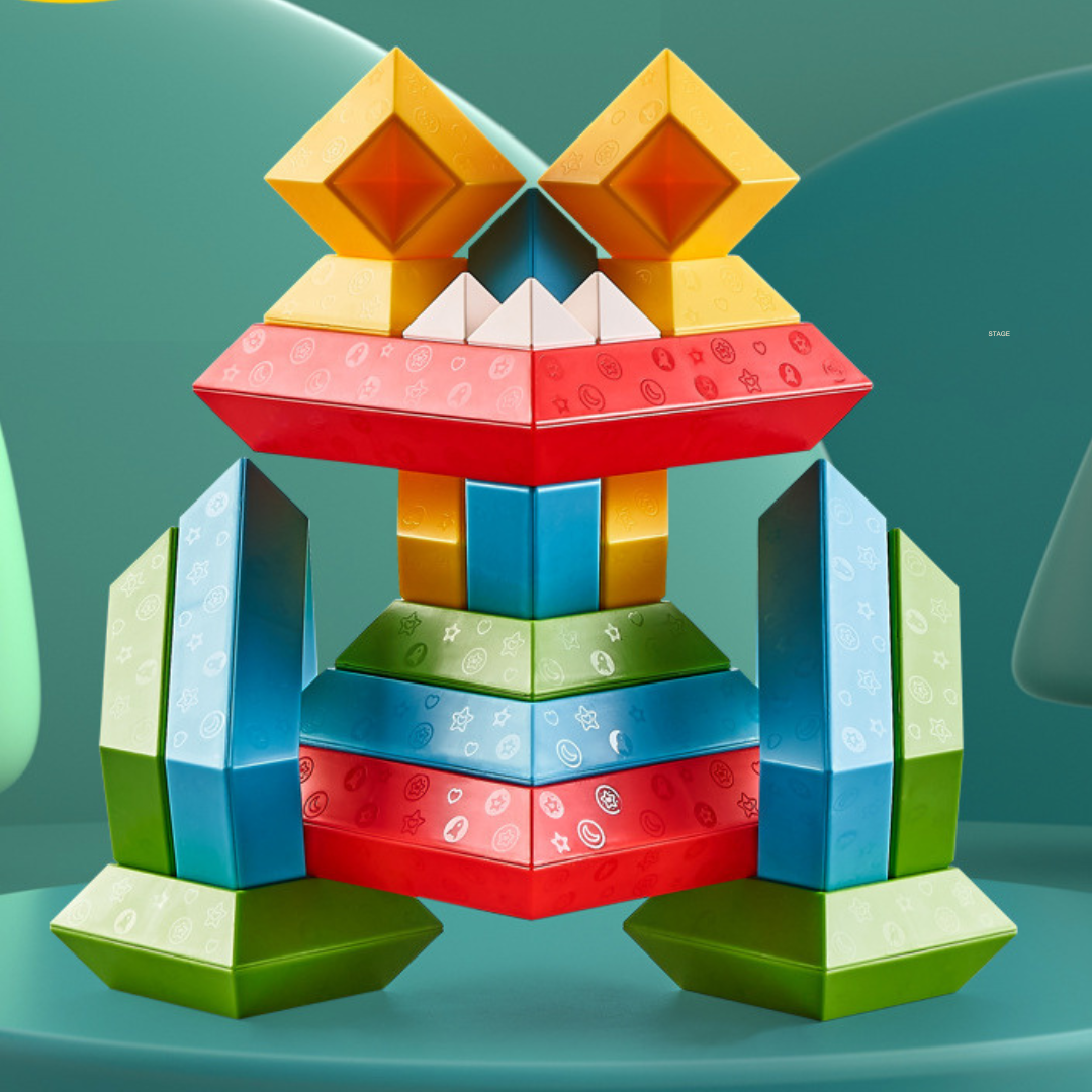 Montessori Trä Domino Stenar