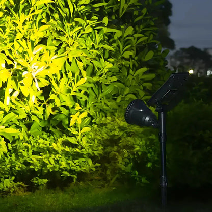 Trädgårdslampa med solenergidriven LED-uppsättning