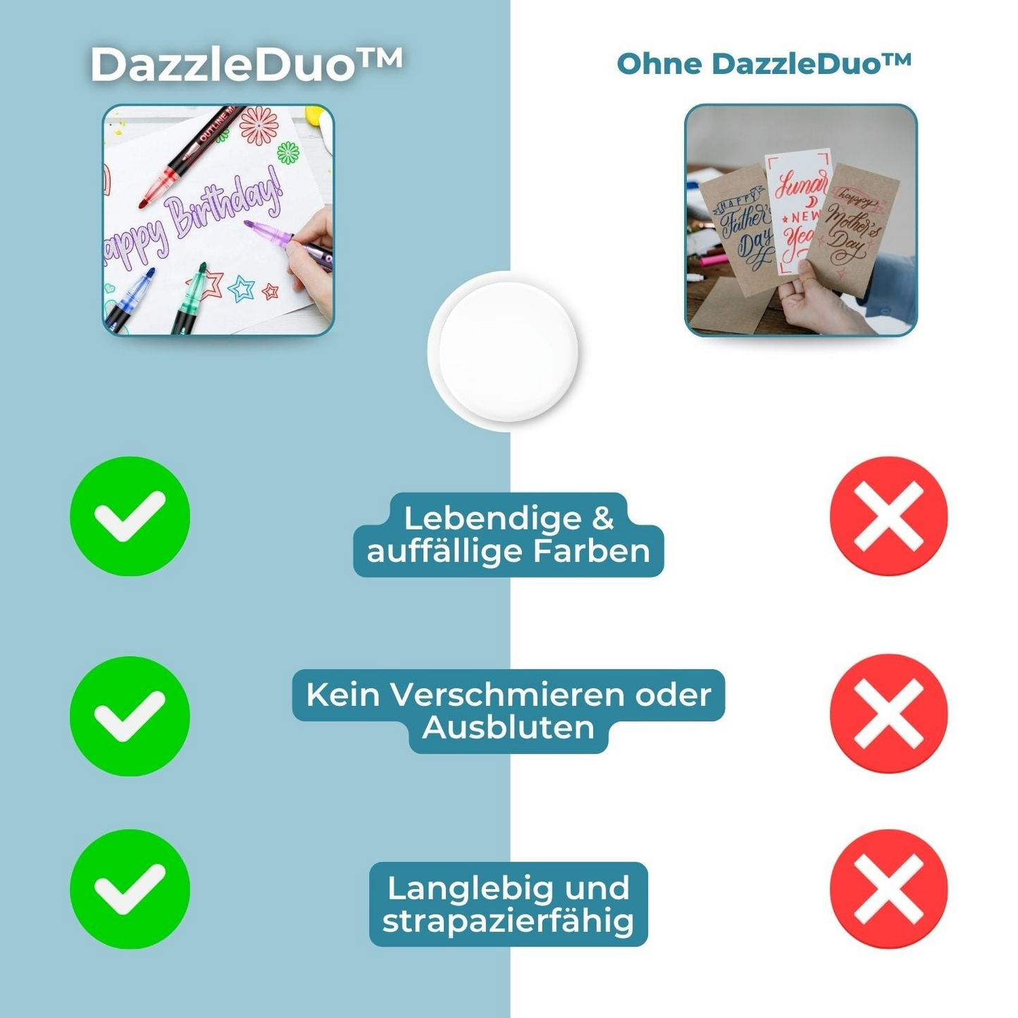 Carvallo - Tvåfärgade pennor