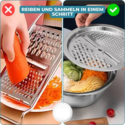 Carvallo - 6-i-1-bassäng i rostfritt stål
