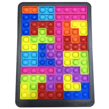 Färgglad Tetris barnspel