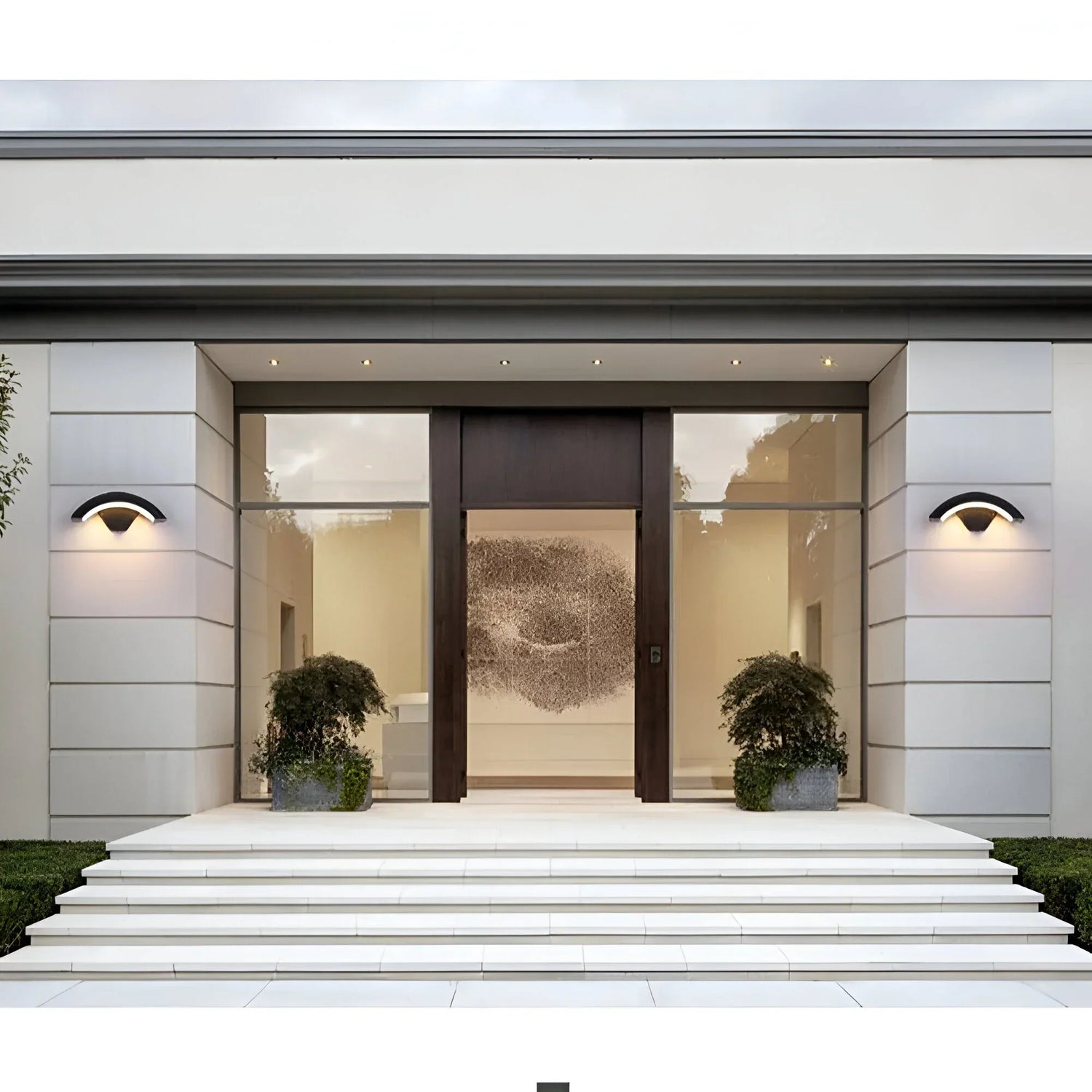 LumiGuard Utomhus LED Vägglampa med Rörelse Sensor