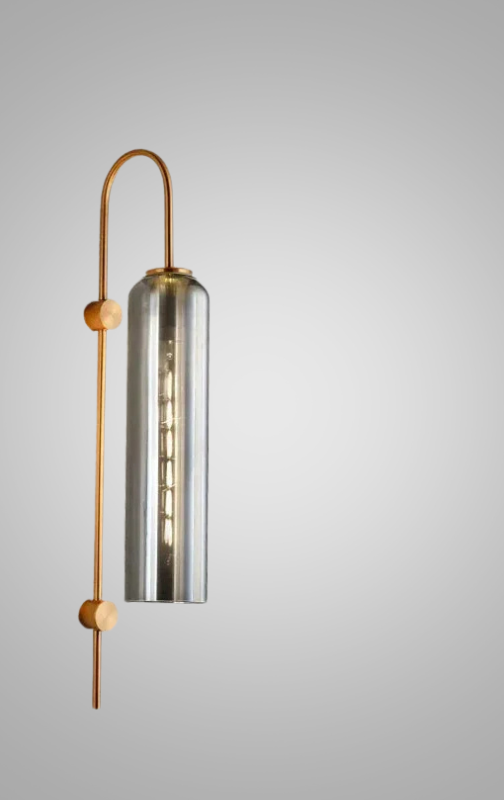 GlassGlow - Modern LED Vägglampa av Glas