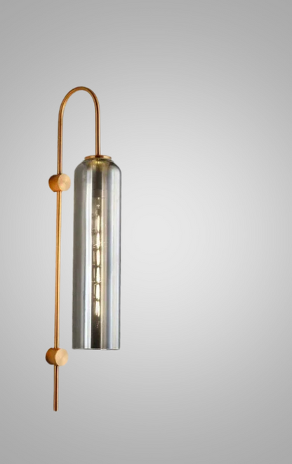 GlassGlow - Modern LED Vägglampa av Glas