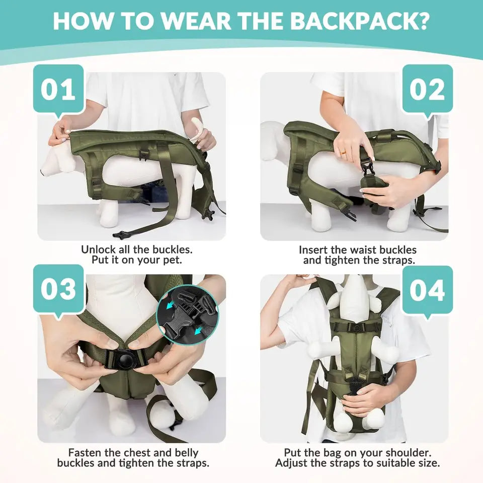 Pet Front Dog Carrier Backpack