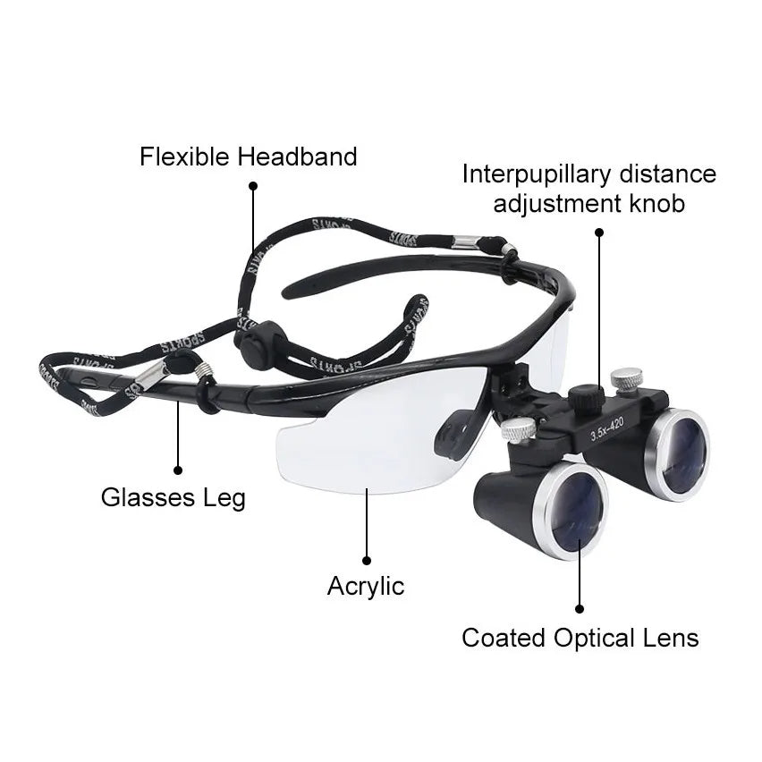 Tandläkarlupper labb medicinsk förstoring kikkare