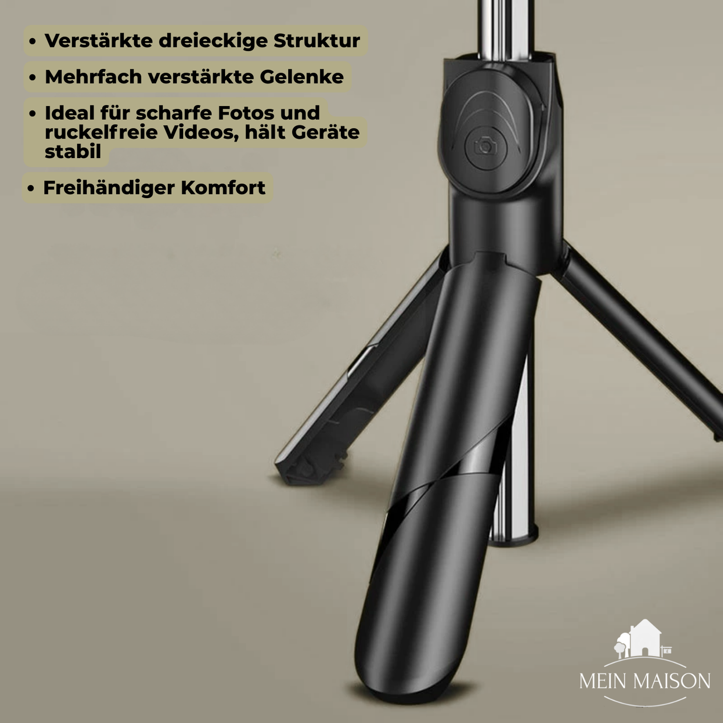 Carvallo – Din 6-i-1 Bluetooth-selfiestick för perfekta bilder