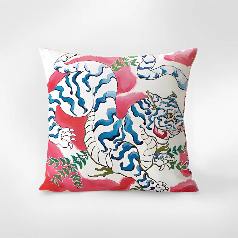 Zebra Tapestry Fringekuddeöverdrag