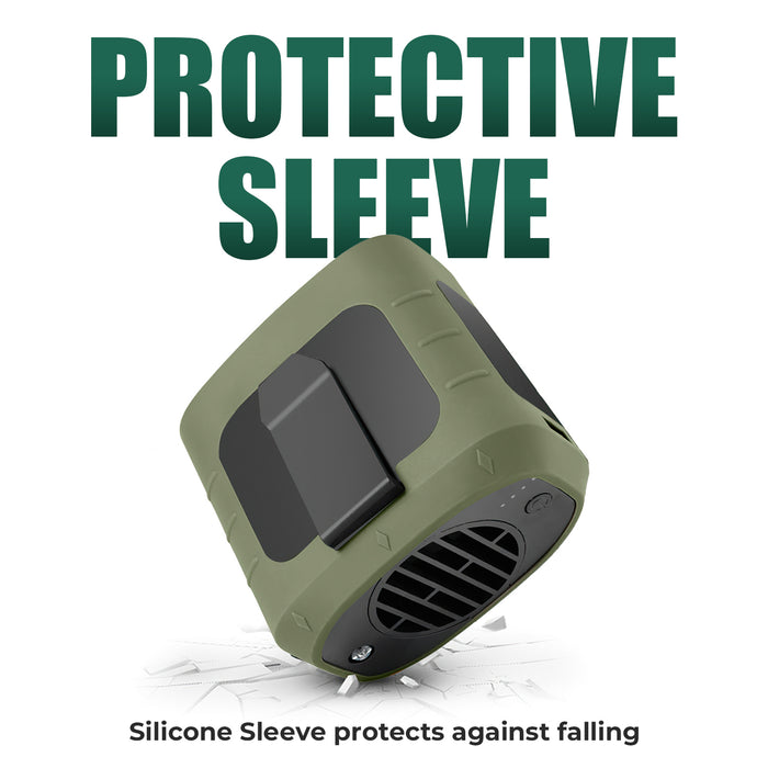 Carvallo Pro turboventilator för resor | Handsfree kylning | Powerbank & LED-lampa | 8000 mAh batteri