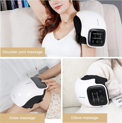 3-i-1 Knä Massager - Röd Ljus, Värmeterapi, Massage för Kronisk Smärtlindring