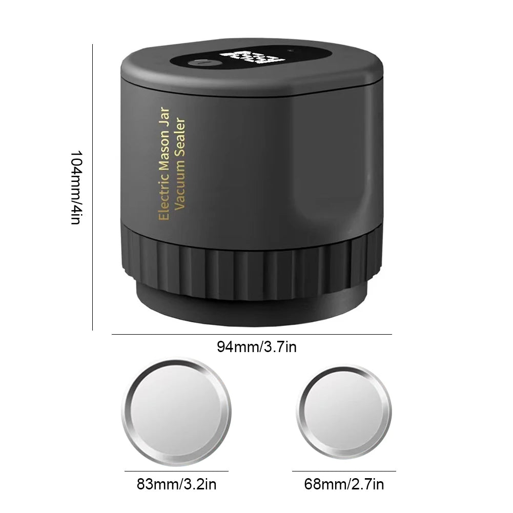 Elektrisk Mason Jar Vakuumförsegling