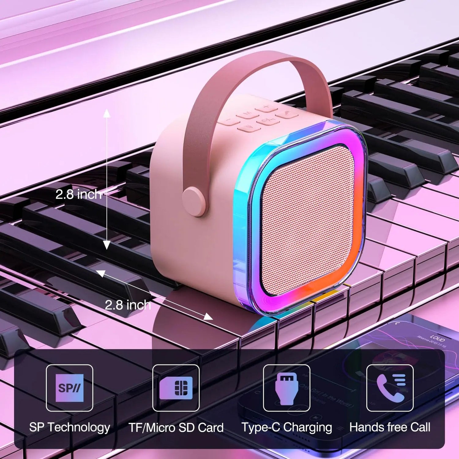 Högtalare med mikrofonsats