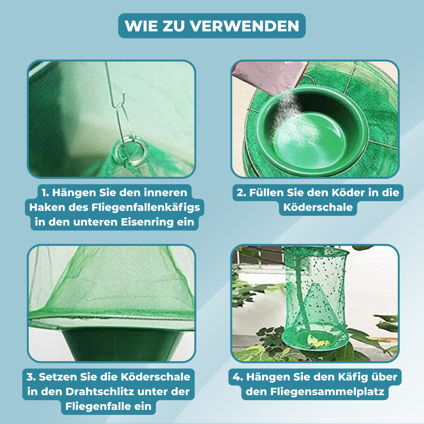 Carvallo – Slut med flugor i trädgården och huset