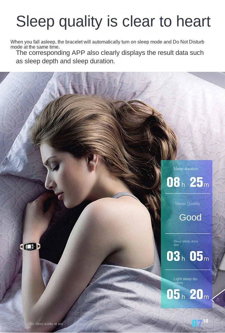 Smart Fitness Watch för kvinnor med armbandstraps