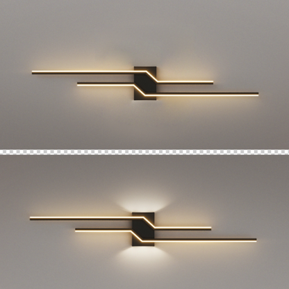 Alana Modern LED Vägglampa - Svart/Vit Vardagsrum/Sovrum