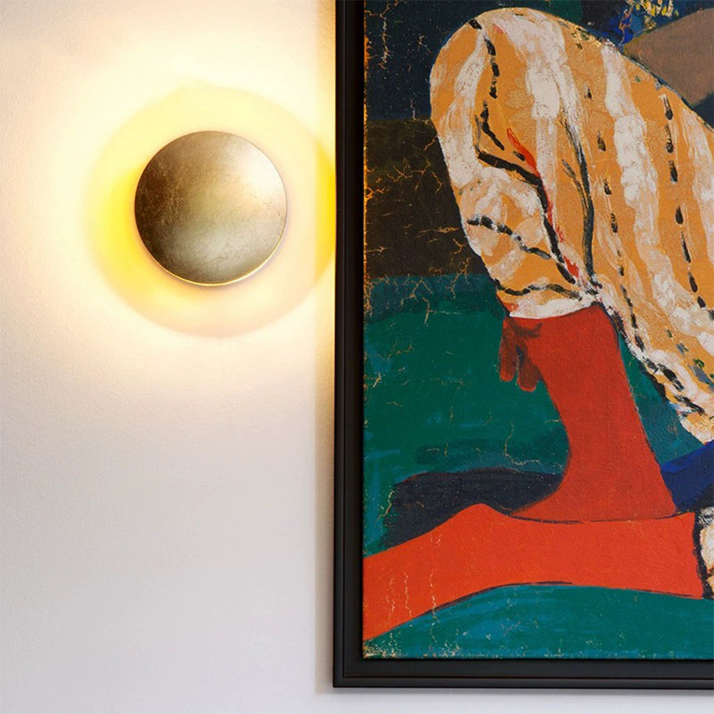 Rotating Round Wall Light | Modern LED Fixture | 7.8–9.8 tum | Creative Iron Design | Brick by Brick