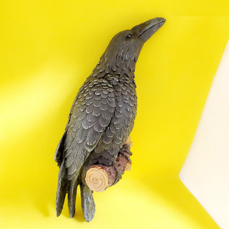 ShadowRaven - Realistisk dekorativ kråka med detaljeret design til hjem og have