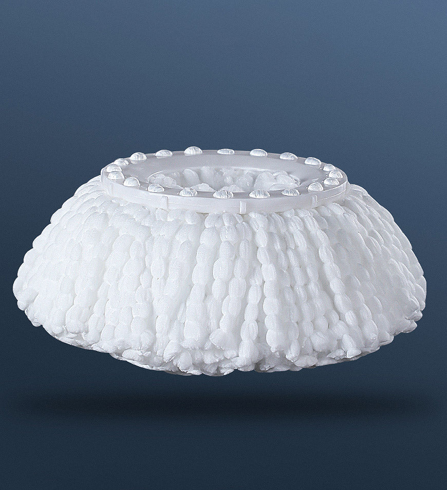 Carvallo skurtrasa med avskiljningssystem | 3 ersättninghuvuden | 136 cm handtag | Handsfree urvridning