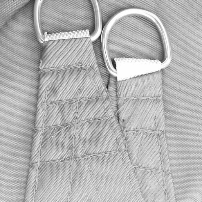 Rektangulärt solskydd – UV-beständigt solskyddssegel med rep