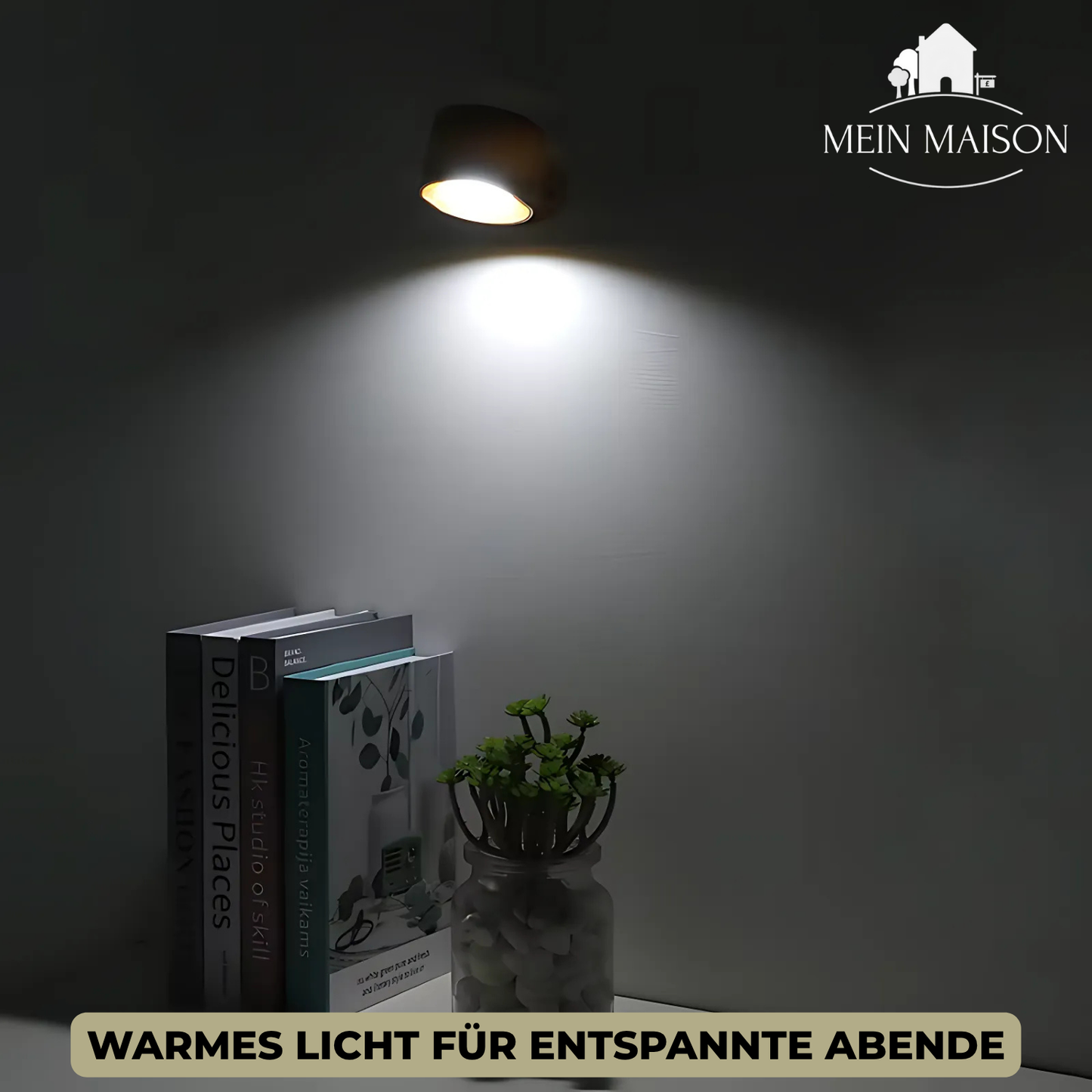 Carvallo LumiScandi | Trådlös & Återuppladdningsbar | Skandinavisk Design | Ekträ