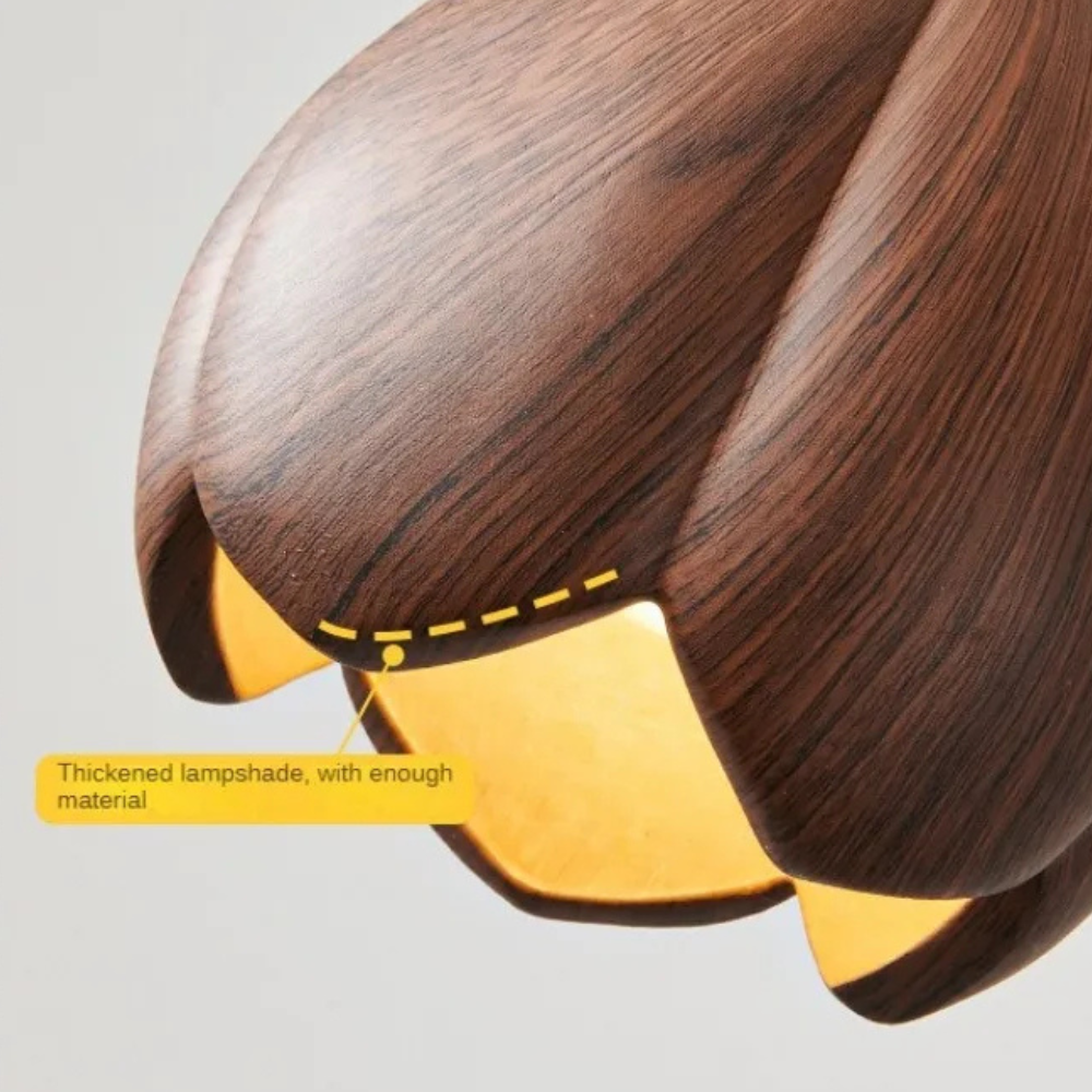 NordLume Lampa | Modern taklampa i valnöt i brunt, skandinavisk stil