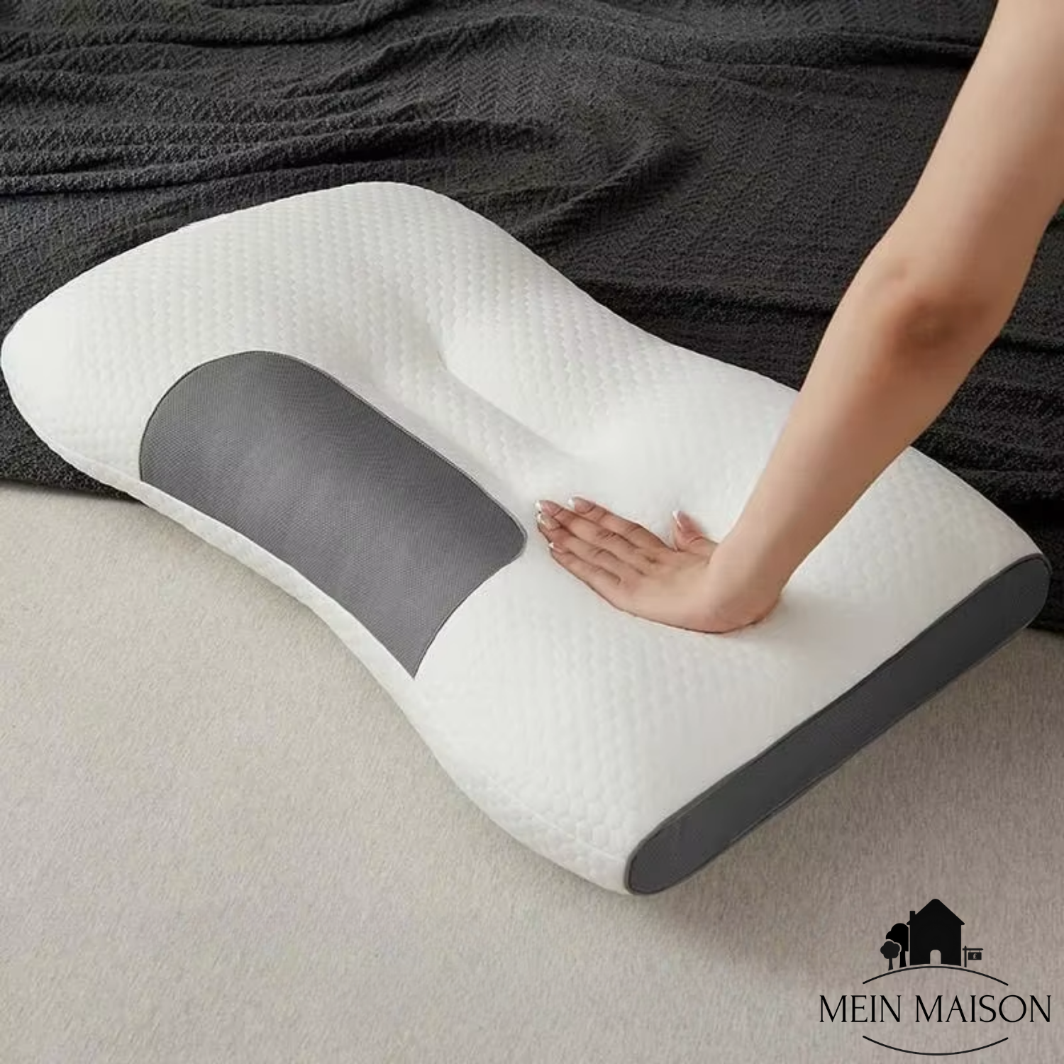 Carvallo Nackenkissen OrthoRest | Ergonomisk kontur | Minnesskum | Andningsbart