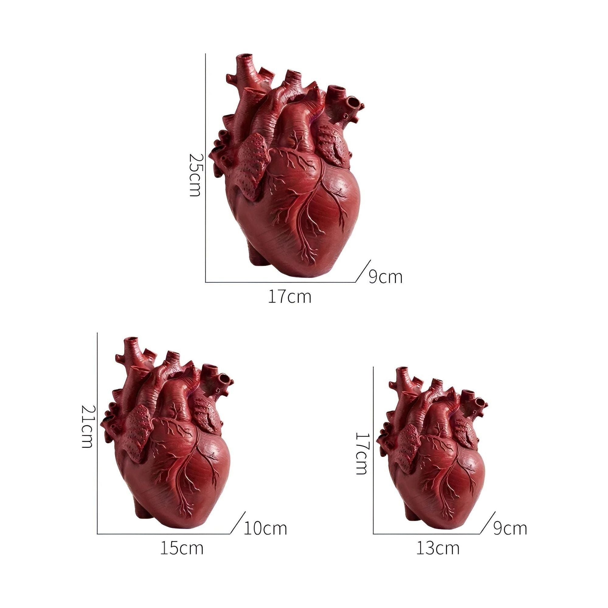BloomHeart Vase - Elegant Grekiskt Inspirerad Hjärta Formad Torkad Blomkruka