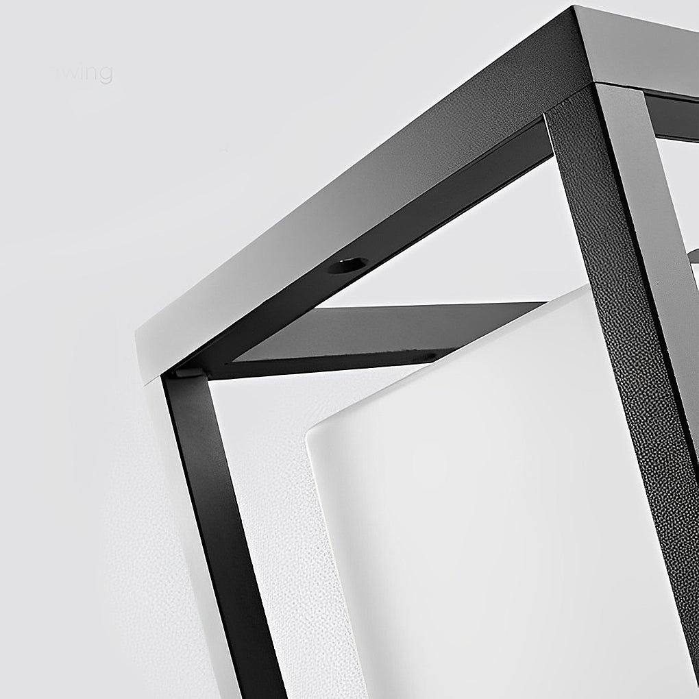 Utomhus solcells LED-ljuskälla svart aluminium