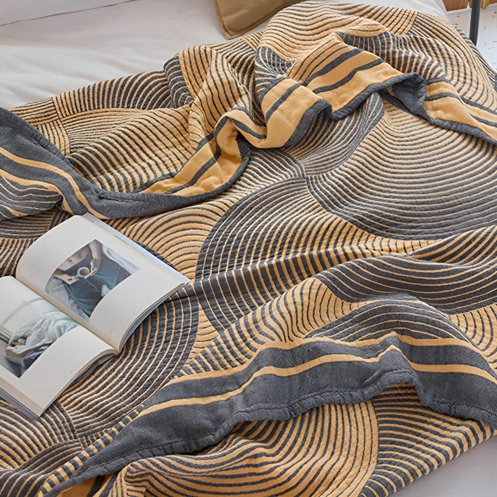 Muslin Vändbar Bomulls Pläd