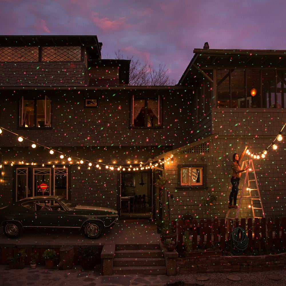 Carvallo – Laserljusprojektor med fjärrkontroll för festlig utomhusbelysning