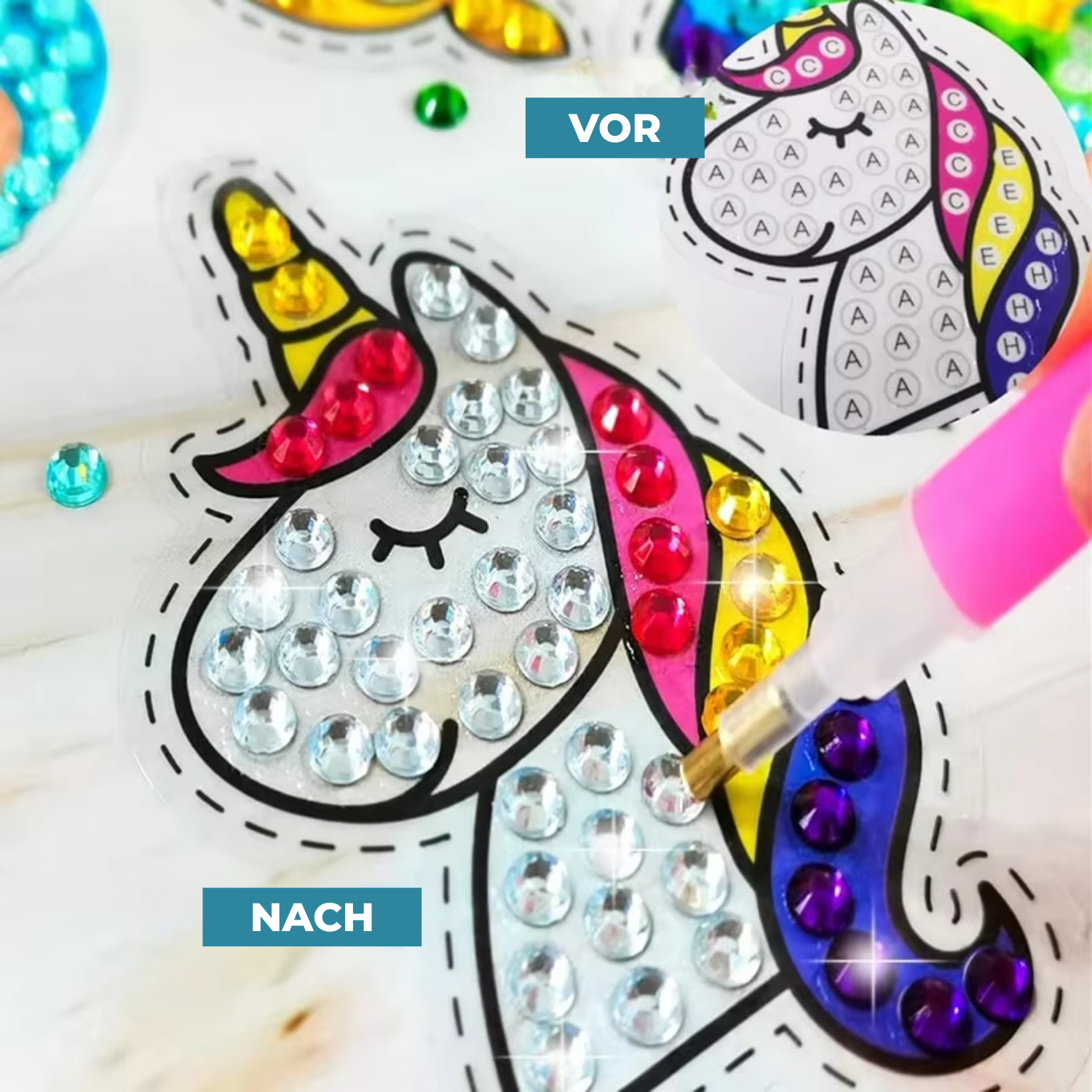 SparkCraft™ – Magiskt diamantmålningsset för barn