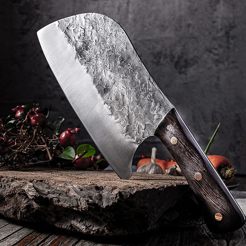 Serbisk Almazan Kockkniv | Handgjord Kockkniv