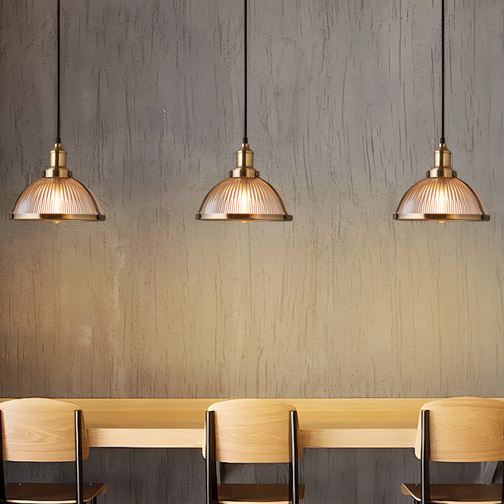 VintageStripe - Retro Kronljus med Randigt Design