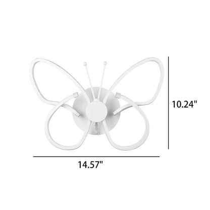 Modern minimalistisch LED-vägglampa i fjäderform